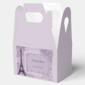 Lila Pariser Gastgeschenk Hochzeit Geschenkschachtel (Geöffnet)