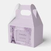 Lila Pariser Gastgeschenk Hochzeit Geschenkschachtel (Vorderseite)