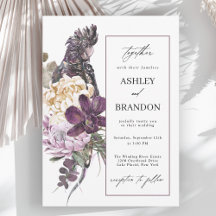 Lila Parrot Boho Tropical Floral Wedding
