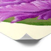 Lila Parrot Tulip Kunstdruck. Poster (Ecke)