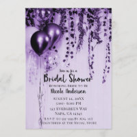 Lila Party Balloons aus Metall Ivy Brautparty