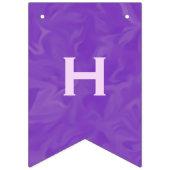 Lila Party-Banner zum Geburtstag mit individualisi Wimpelkette (Zweite Fahne)