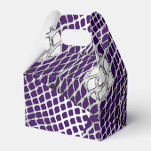 Lila Party des Lacrosse Team Geschenkschachtel (Rückseite)