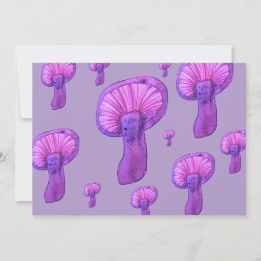 Lila Party Einladung (Vorderseite)