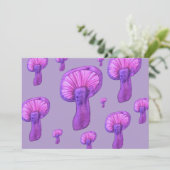 Lila Party Einladung (Stehend Vorderseite)