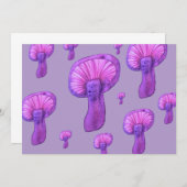 Lila Party Einladung (Vorne/Hinten)