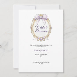 Lila Party Einladung des Brautparty