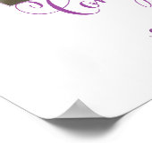 Lila Party für die Blumenversorgung Poster (Ecke)