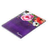 Lila Party für helle Wasserfarbe Notizblock (Linke Seite)