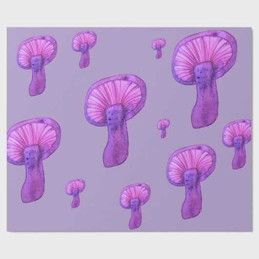 Lila Party Geschenkpapier (Flach)