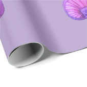 Lila Party Geschenkpapier (Rolleneckpunkt)