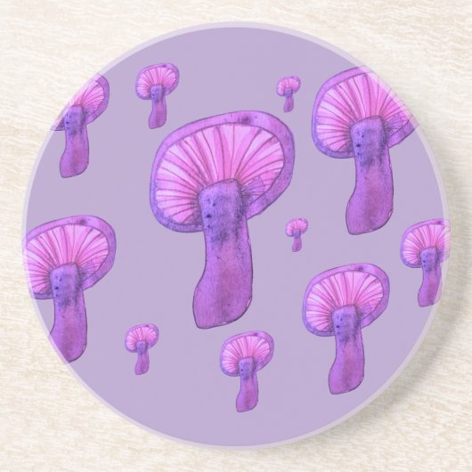 Lila Party Getränkeuntersetzer (Vorne)