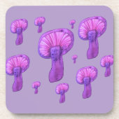 Lila Party Getränkeuntersetzer (Vorderseite)