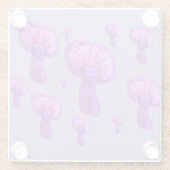 Lila Party Glasuntersetzer (Rückseite)