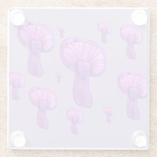 Lila Party Glasuntersetzer (Rückseite)