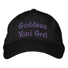 Lila Party Grrl Goddess Yoni Hat Bestickte Baseballkappe