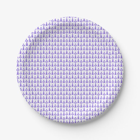 Lila Party-Hat-Paper-Teller Pappteller (Vorderseite)