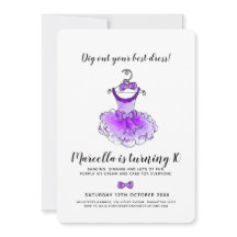 Lila Party kleidet Mädchen 10. Geburtstagsparty