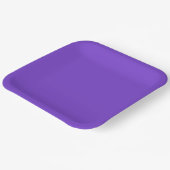 Lila Party mit fester Farbe Pappteller (Gewinkelt)