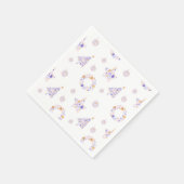 Lila Party Napkins Serviette (Ecke)