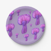 Lila Party Pappteller (Vorderseite)