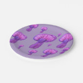 Lila Party Pappteller (Schrägansicht)