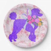 Lila Party Pappteller (Vorderseite)