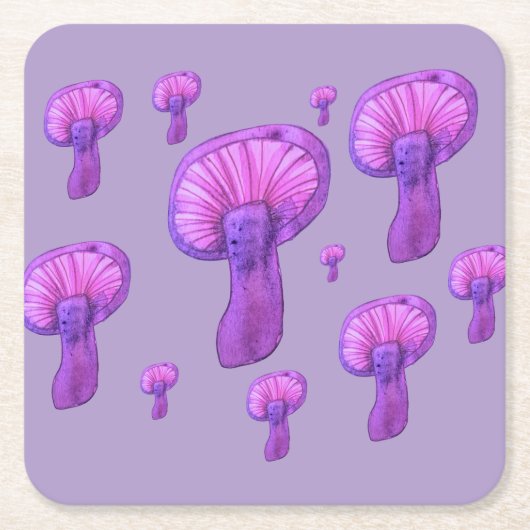 Lila Party Rechteckiger Pappuntersetzer (Vorderseite)