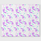 LILA PARTY RIBBONS GESCHENKPAPIER (Flach)