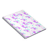 LILA PARTY RIBBONS NOTIZBLOCK (Rechte Seite)