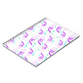 LILA PARTY RIBBONS NOTIZBLOCK (Linke Seite)