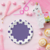 Lila Party | Royal Ultra-Violet Grape Polka Dots Pappteller (Party)