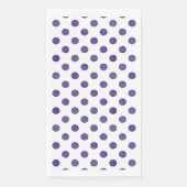 Lila Party | Royal Ultra-Violet Grape Polka Dots Serviette (Vorderseite)
