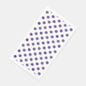 Lila Party | Royal Ultra-Violet Grape Polka Dots Serviette (Ecke)