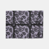 lila Pasleydecke Fleecedecke (Vorderseite (Horizontal))