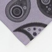 lila Pasleydecke Fleecedecke (Ecke)