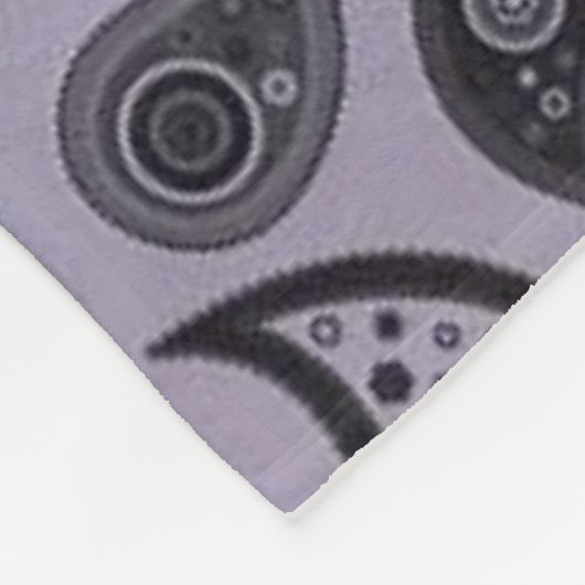 lila Pasleydecke Fleecedecke (Ecke)