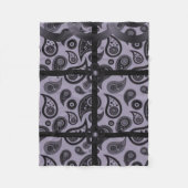 lila Pasleydecke Fleecedecke (Vorderseite)