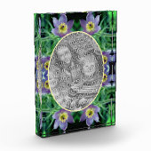 Lila Pasque-Blume erstellen Fotoblock (Links)