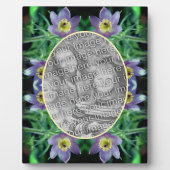 Lila Pasque-Blume erstellen Ihr eigenes Foto Fotoplatte (Vorderseite)