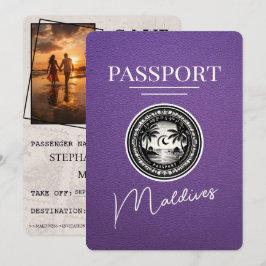 Lila Pass für Malediven Save the Date