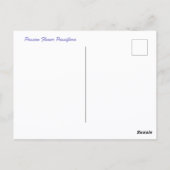 Lila Passiflora und Persischer Schild Fotografie Postkarte (Rückseite)