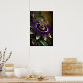 Lila Passion Blume Art Print Poster (Küche)