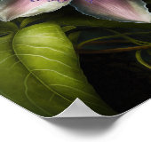 Lila Passion Blume Art Print Poster (Ecke)