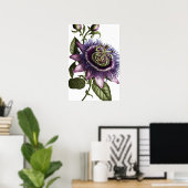Lila Passion Blume Art Print Poster (Heimbüro)