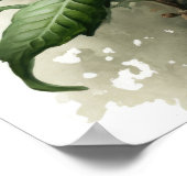 Lila Passion Blume Art Print Poster (Ecke)