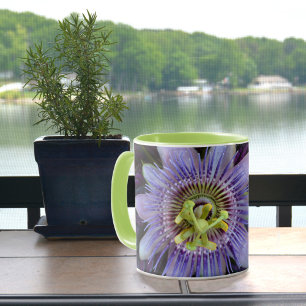 Lila Passion Blume Blossom Tasse