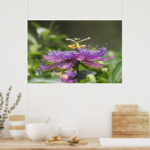 Lila Passion Blume Nature Poster (Küche)