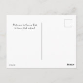 Lila Passion Blume Sammelkarte Postkarte (Rückseite)