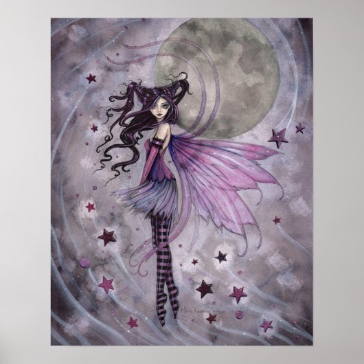 Lila Passion Gothic Fairy Fee Poster (Vorne)